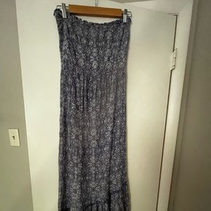 Strapless O’Neill maxi, size medium color light purple pattern